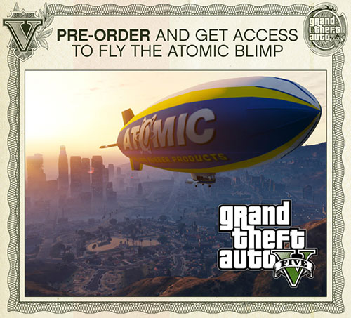 Бонус в виде управления дирижаблем Atomic Blimp Бонус в виде управления дирижаблем Atomic Blimp