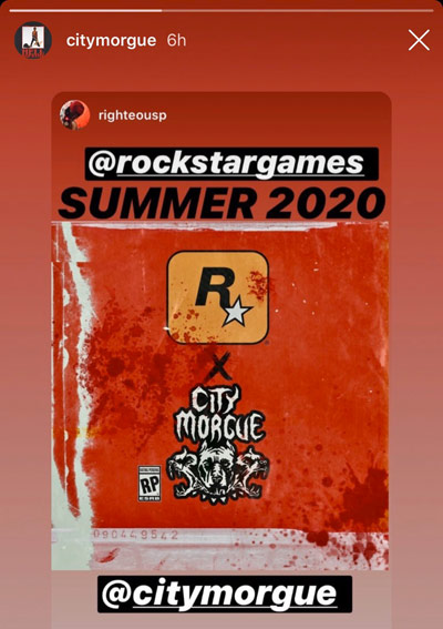 Коллаборация Rockstar Games и City Morgue