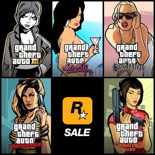 Распродажа всех мобильных GTA