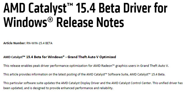 Вышли новые драйвера AMD для GTA 5