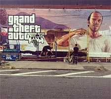 В NYC и LA рисуют новую рекламу GTA 5