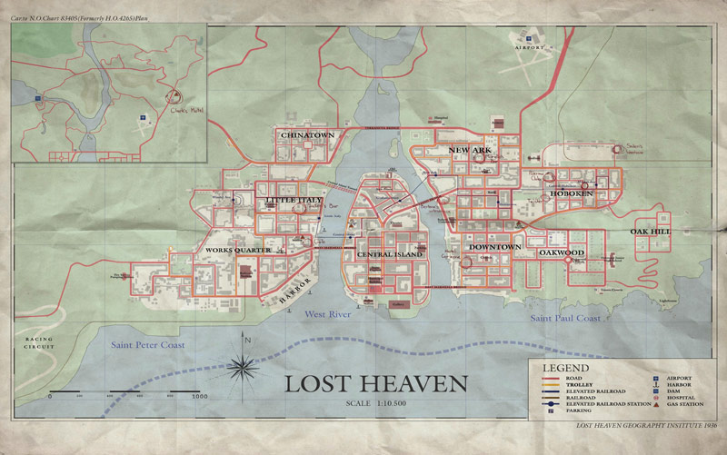 Карта города из оригинальной игры