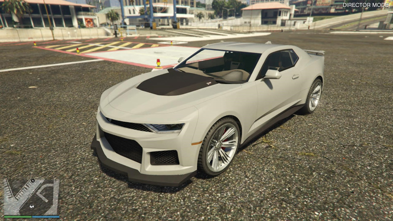 Declasse Vigero ZX muscle car worth GTA$1,947,000.  Front view.