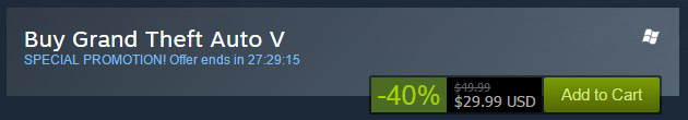 -40% на GTA 5 в Steam