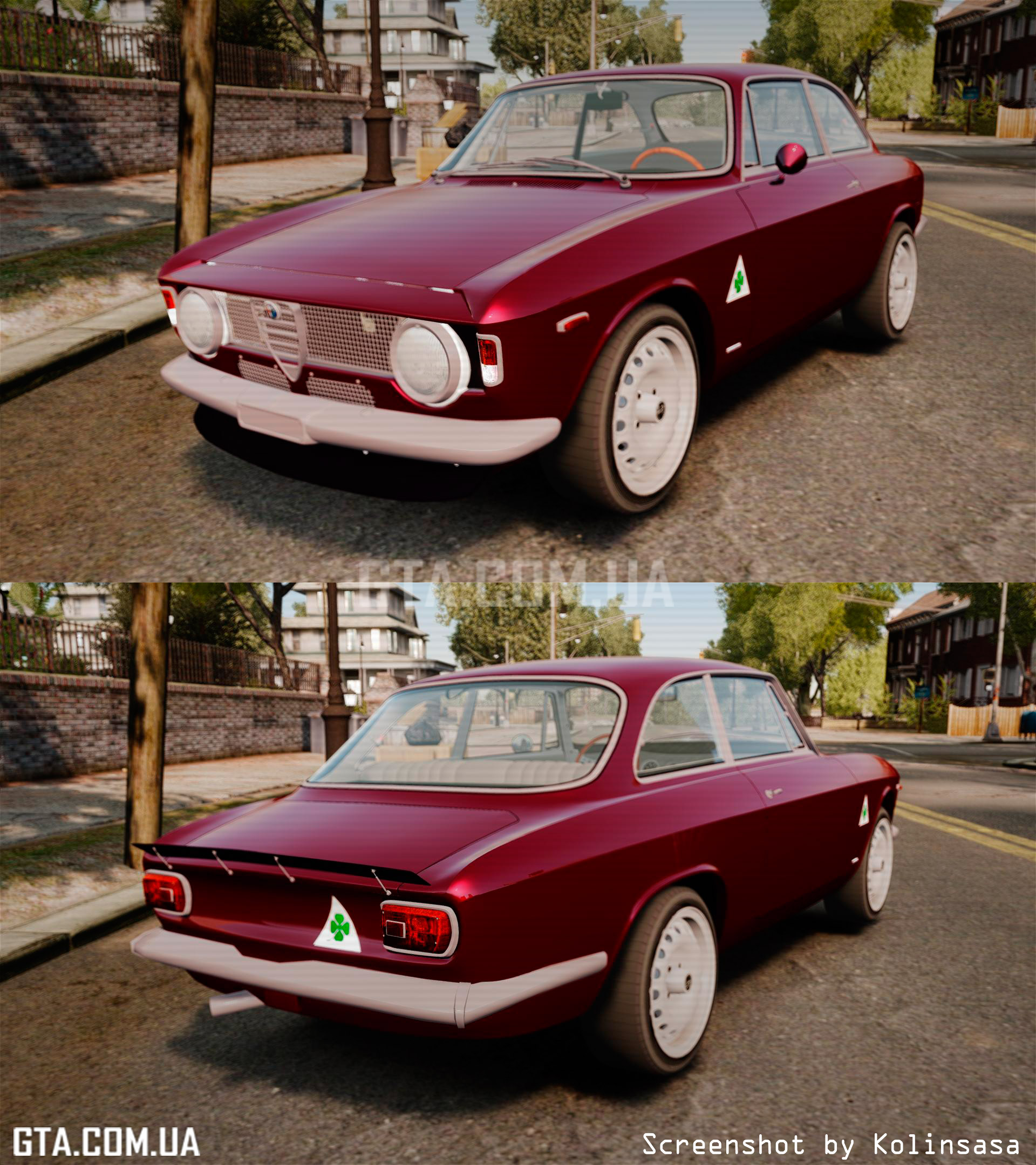 Alfa Romeo Giulia 1965 Sprint GTA Stradale скачать для GTA 4