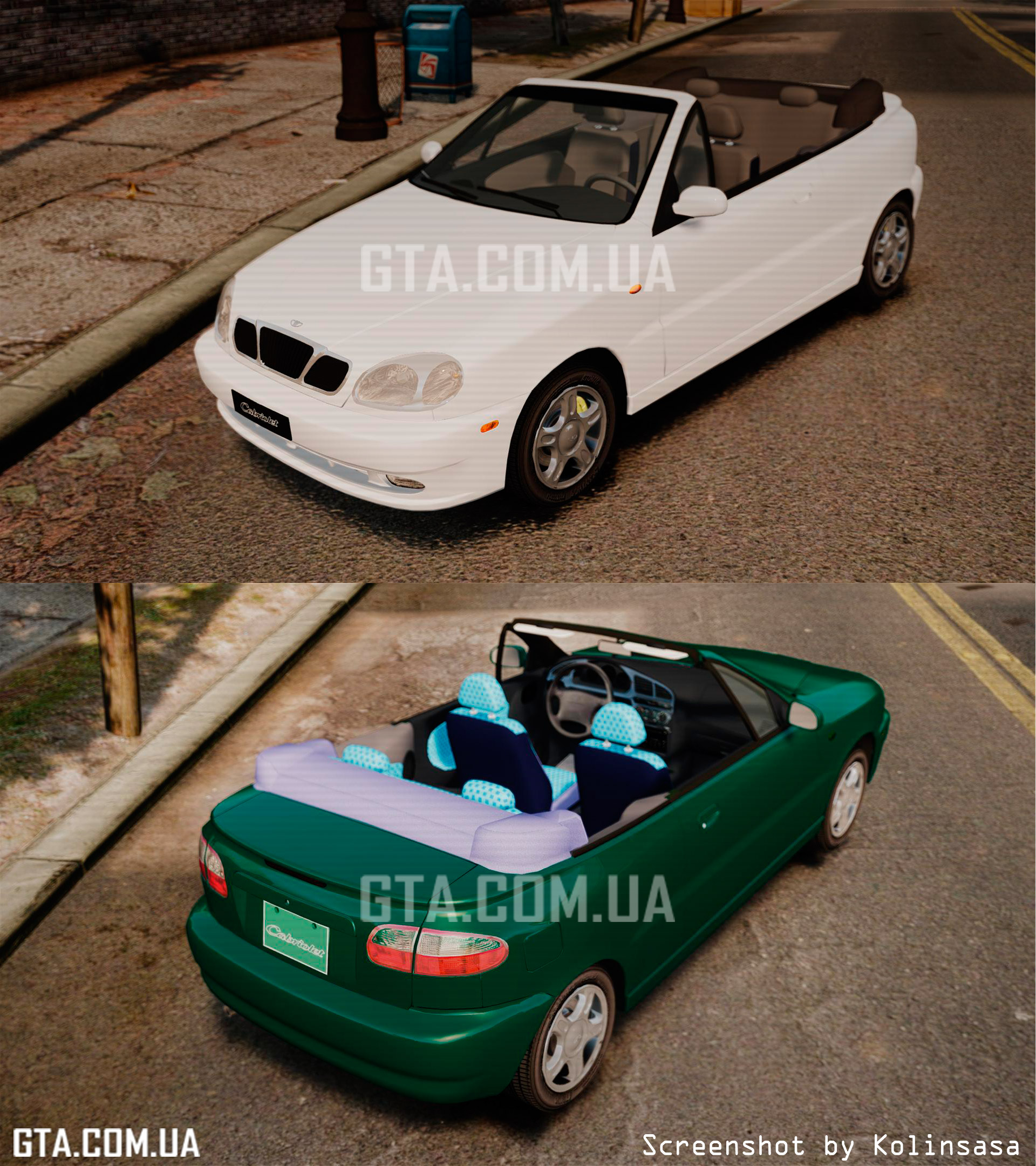 Daewoo Lanos 1997 Cabriolet Concept скачать для GTA 4