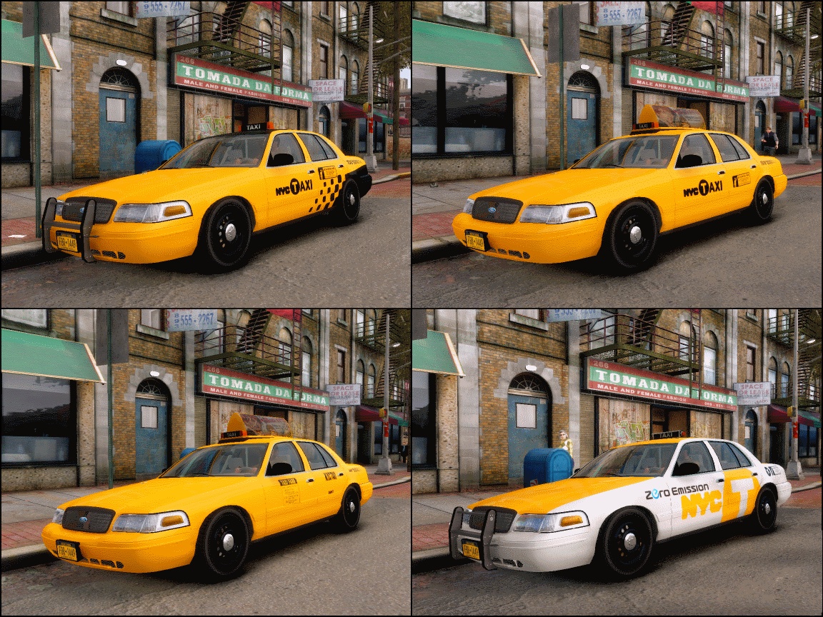 Ford Crown Victoria NYC Taxi 2013 скачать для GTA 4