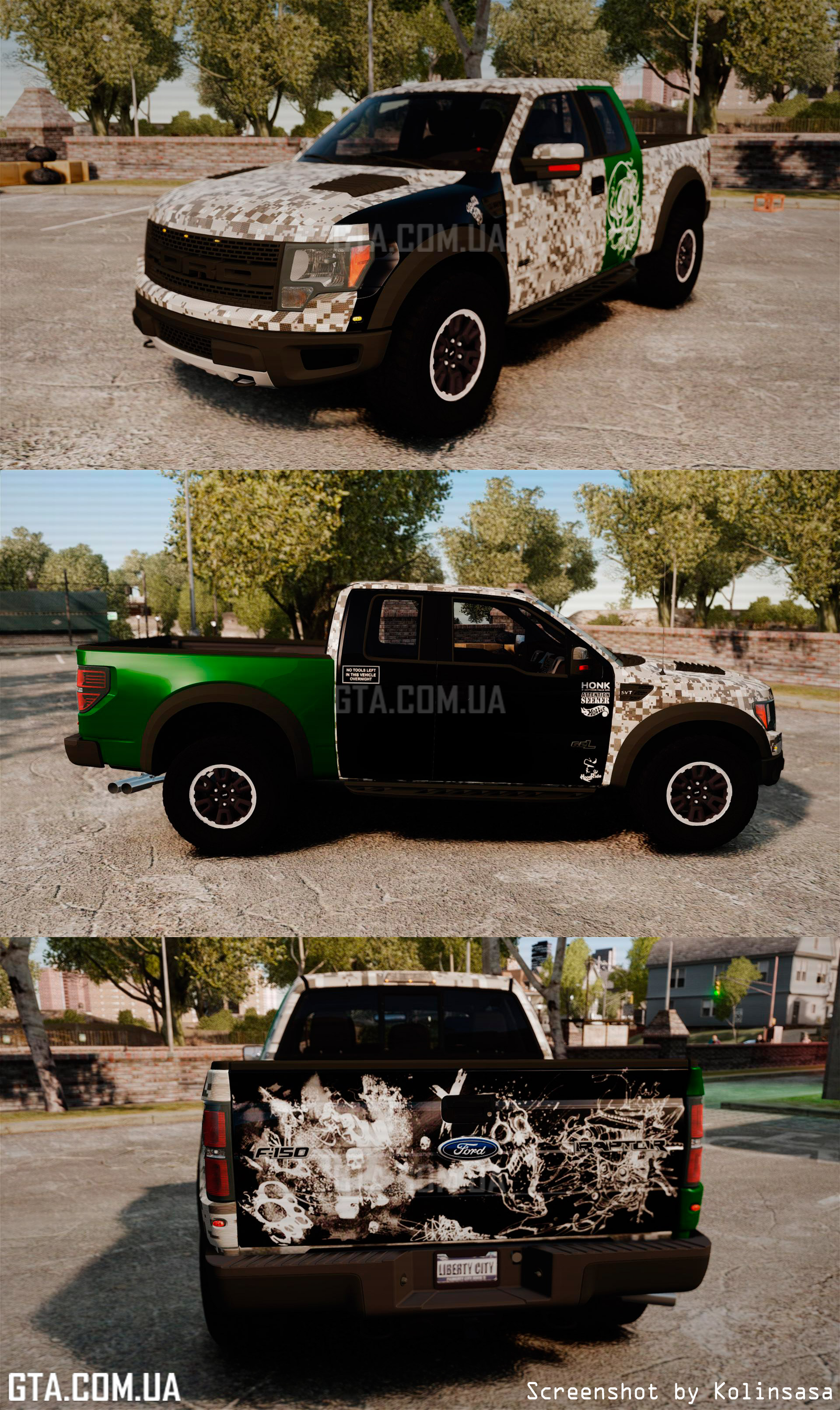 Ford F-150 SVT Raptor 2011 ArmyRat скачать для GTA 4