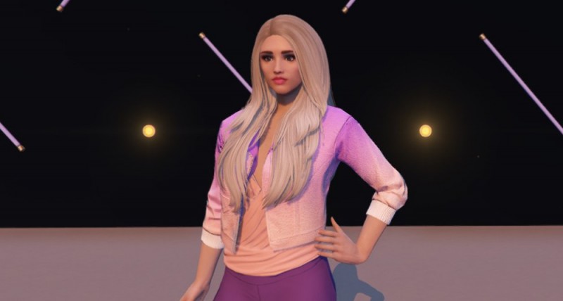 Long fluffy hairstyle for MP Female