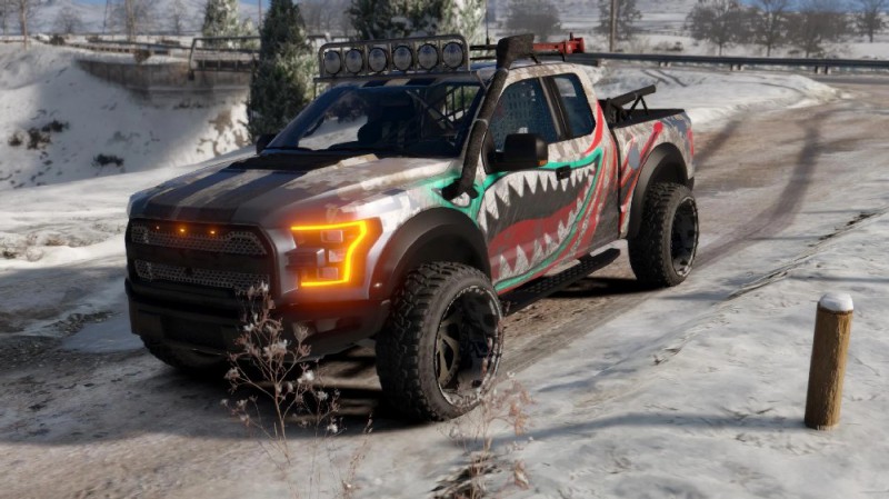 Ford Raptor F150 Shark Paint Job
