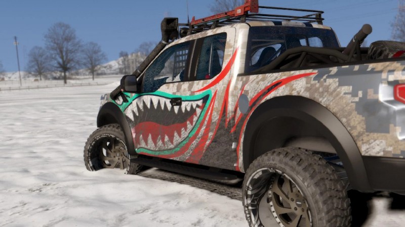 Ford Raptor F150 Shark Paint Job