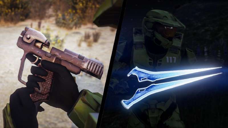 Halo 4 Energy Sword & Halo CE Magnum Weapon Pack v1.0
