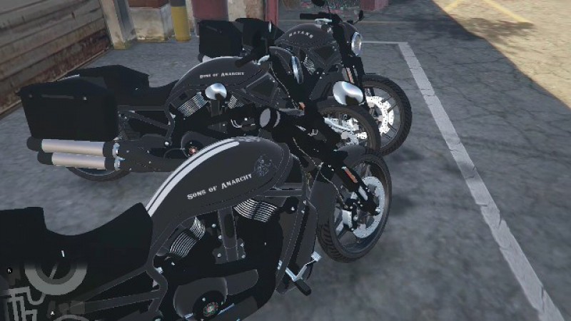 Motorcycle Club Livery Pack For 2013 Harley Davidson VRod Special v1.0