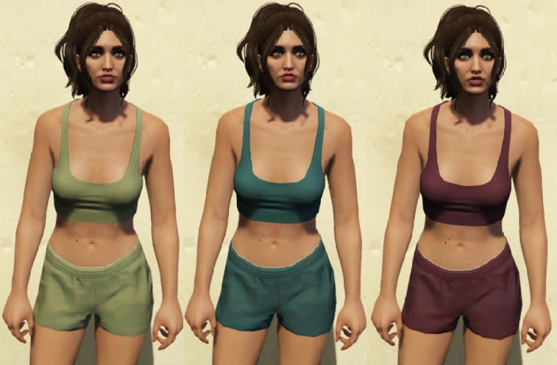Recolored sport top and shorts for MP female v1.1