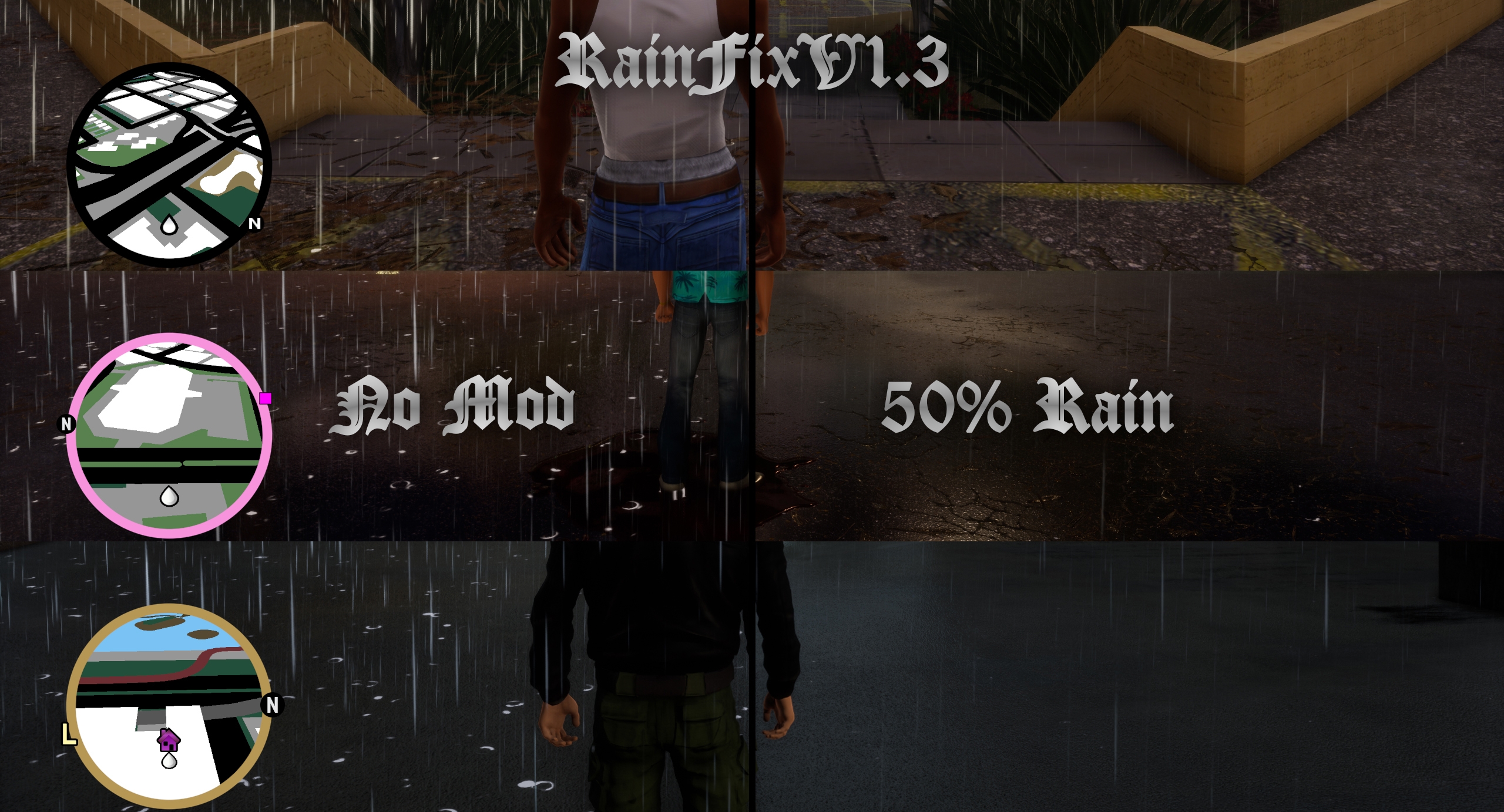 GTA Trilogy] Rain Fix v1.3 скачать для GTA: San Andreas Definitive Edition