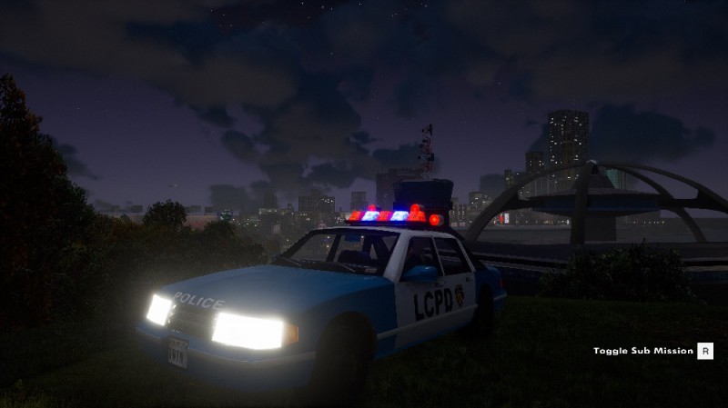 Grand Theft Auto III Definitive Edition - Blue Police Car