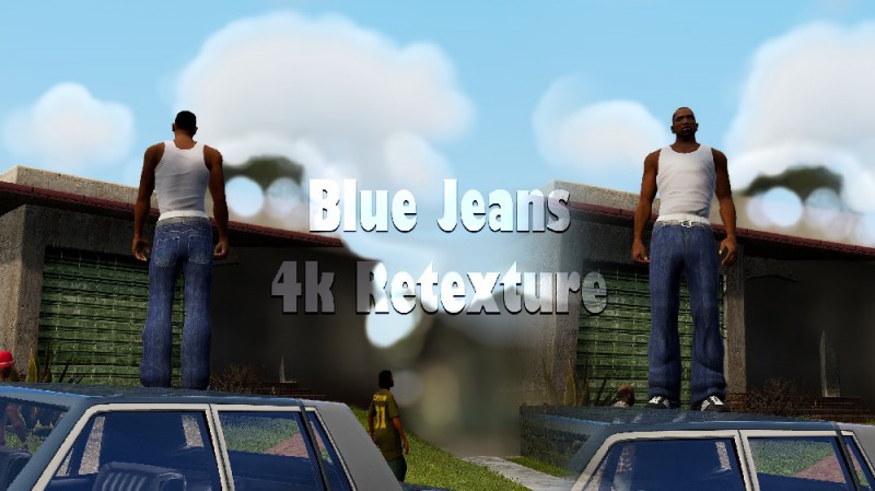 GTA SA Blue Jeans Retextured HD 4k