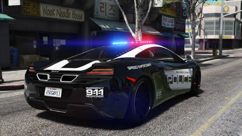 McLaren MP4 12C Hot Pursuit Police (Add-On/Replace) v2.0