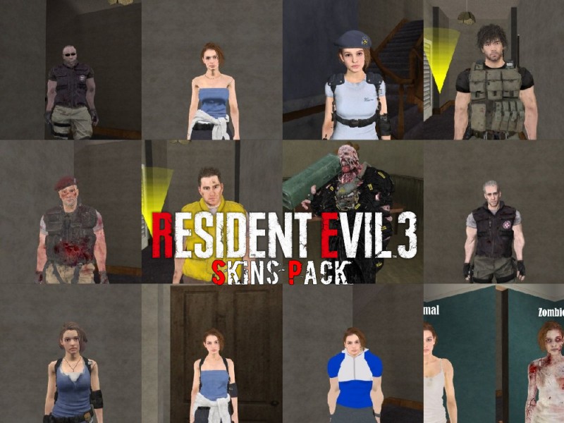Resident Evil 3 Remake Skins Pack