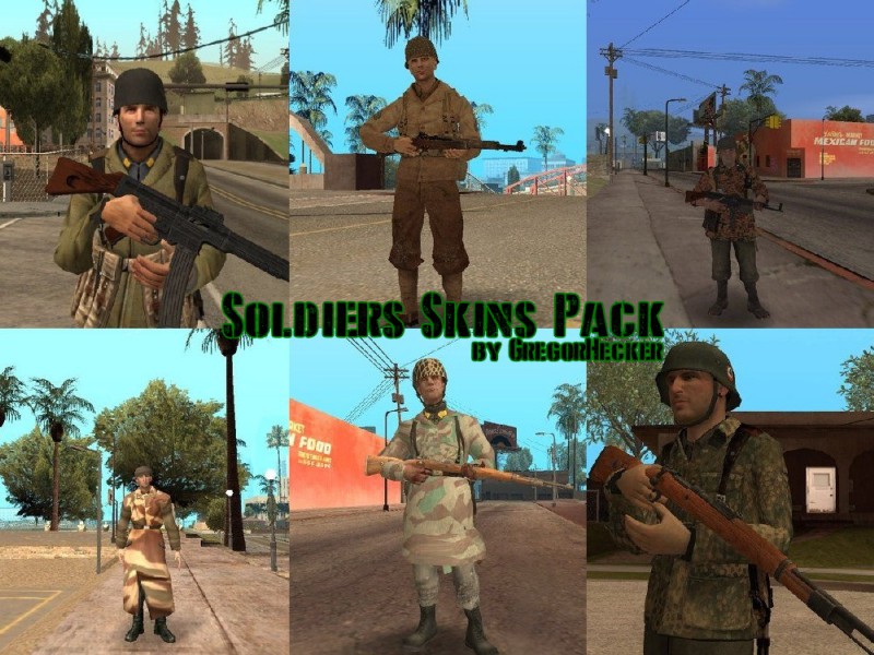 Soldiers Skins Pack 