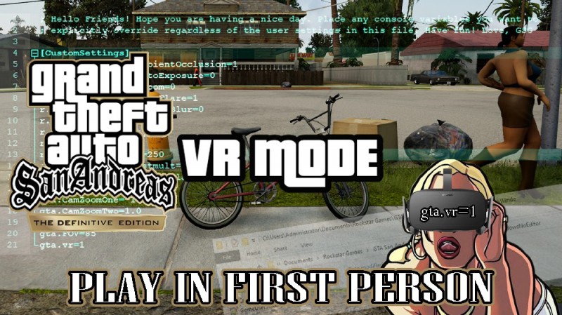 VR Mode - First Person View 