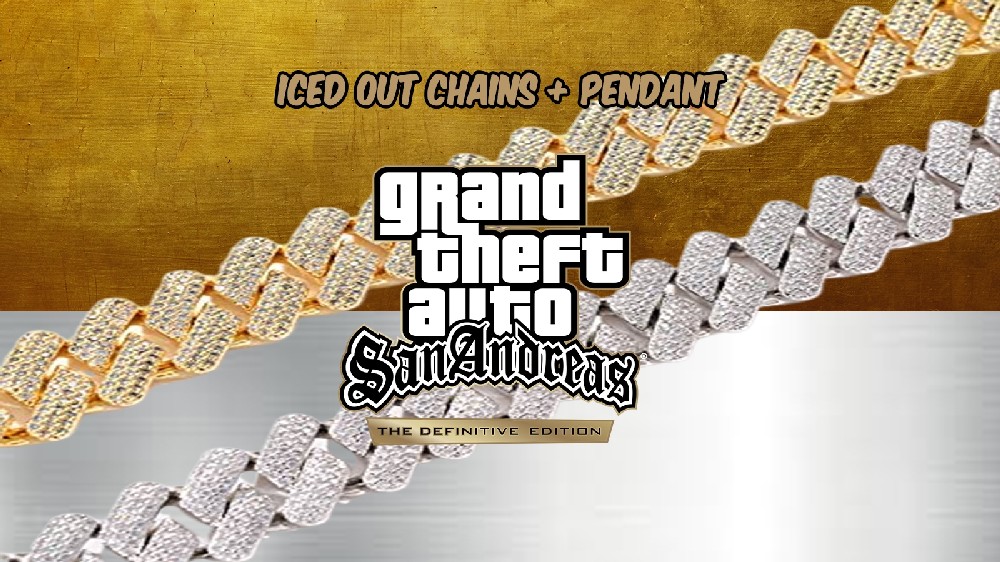 Iced Out Cuban Chains and Pendant скачать для GTA San Andreas