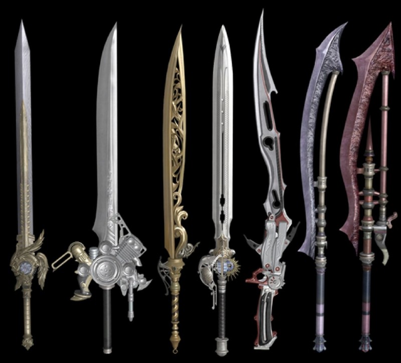 7 Sword weapon models v1.0