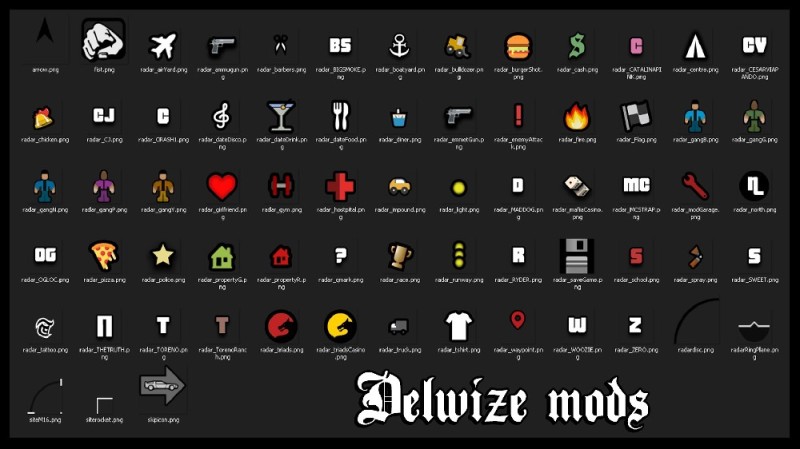 Icons Pack by delwize mods