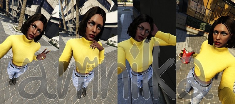 Random Female Selfie Pose Pack 1 