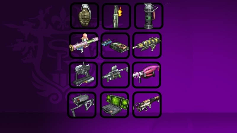 Saints Row The Third gun icons