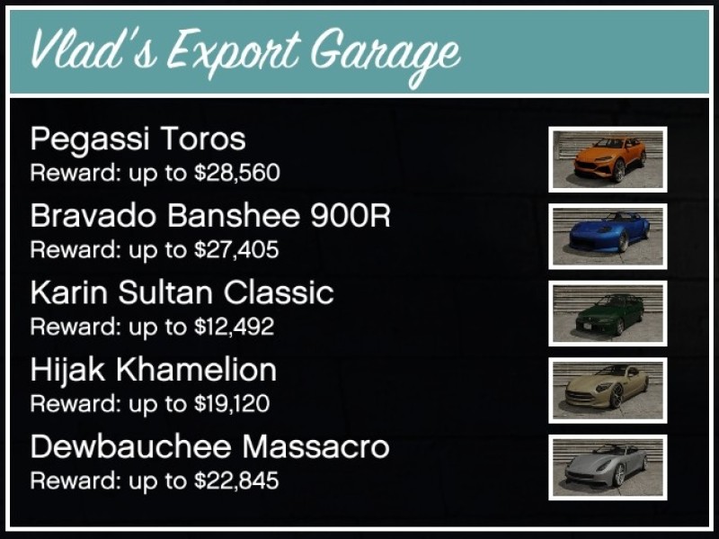 Vlad’s Export Garage v3.3