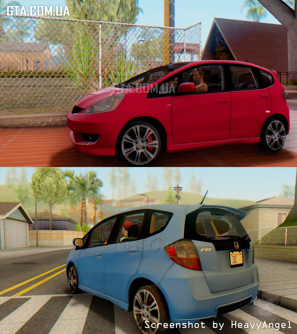 Honda Fit 2009 Stock скачать для GTA: San Andreas