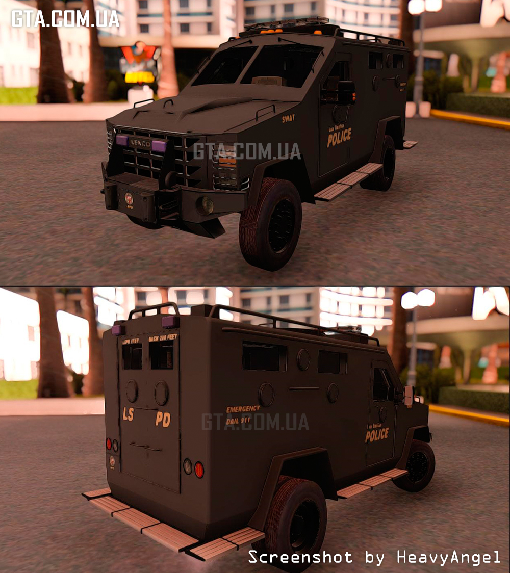 Lenco Bearcat Grey LSPD 2009 скачать для GTA: San Andreas