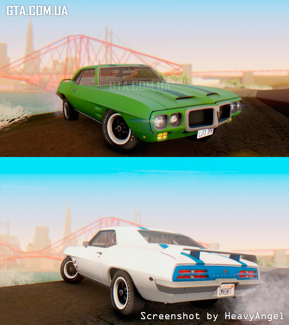 Pontiac Firebird Trans Am 1969 скачать для GTA: San Andreas