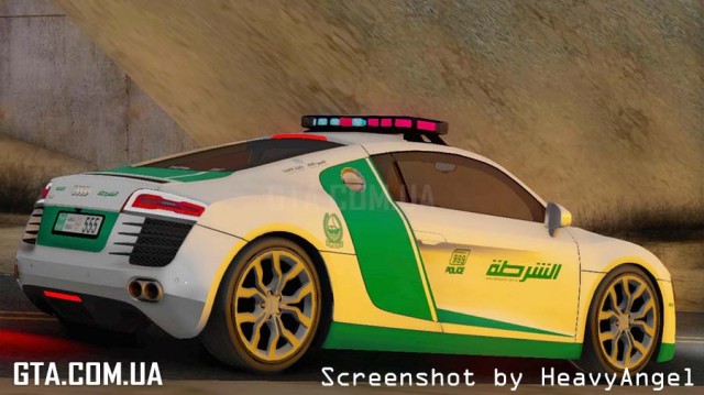 Audi R8 V8 FSI 2014 Dubai Police