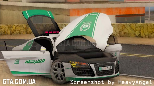 Audi R8 V8 FSI 2014 Dubai Police