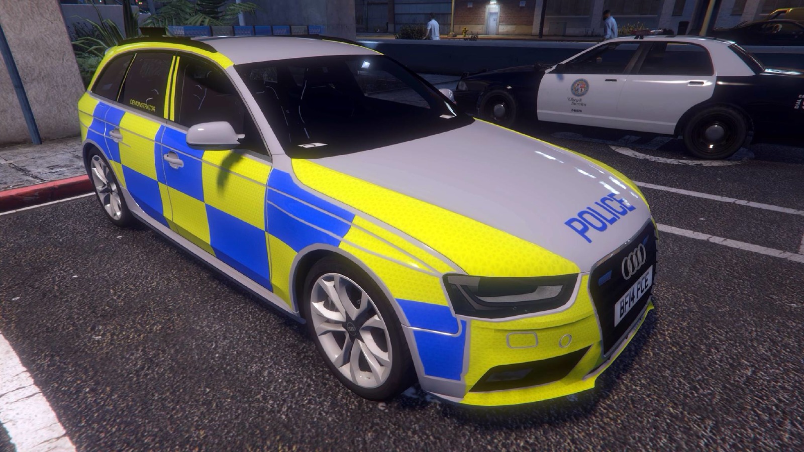 audi a4 police car