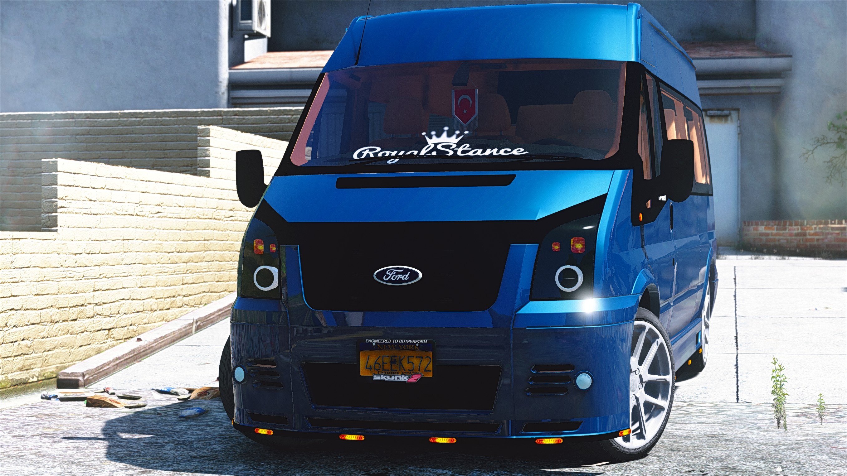 Ford Transit (Add-On / Replace) v1.4 скачать для GTA 5