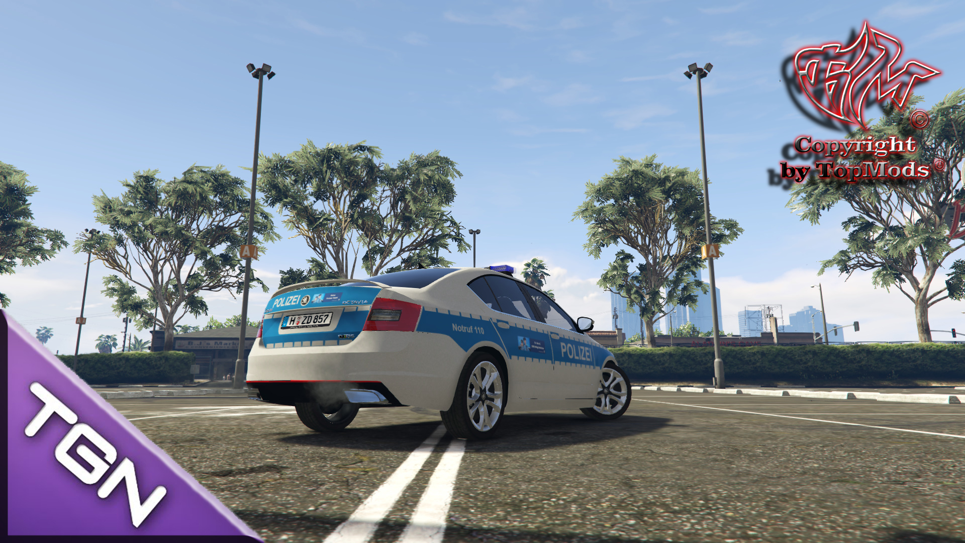 Skoda Octavia VRS Polizei Hannover скачать для GTA 5