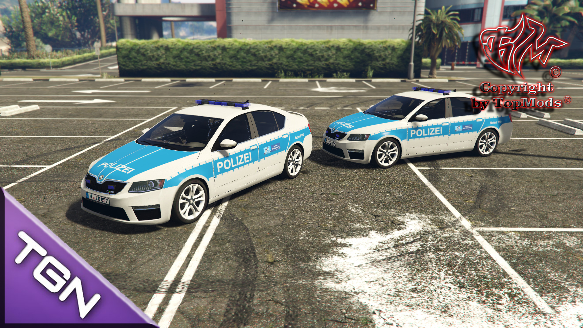 Skoda Octavia VRS Polizei Hannover скачать для GTA 5