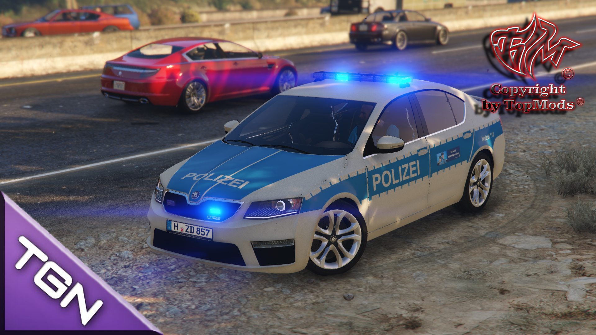 Skoda Octavia VRS Polizei Hannover скачать для GTA 5