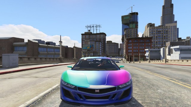 Jester Rainbow Car Texture Mod