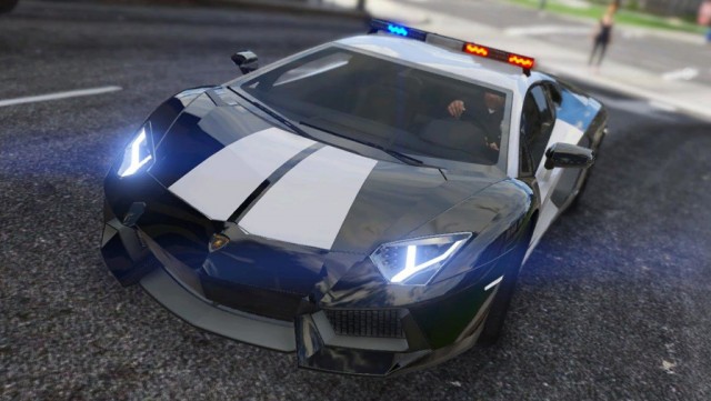 Lamborghini Aventador Widebody Police v8.5