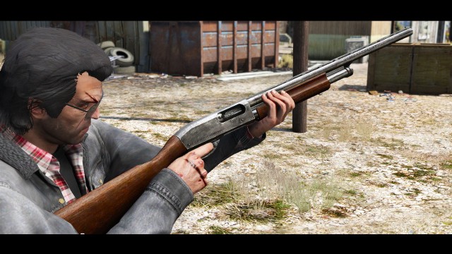 Remington 870e Shotgun (Animated)