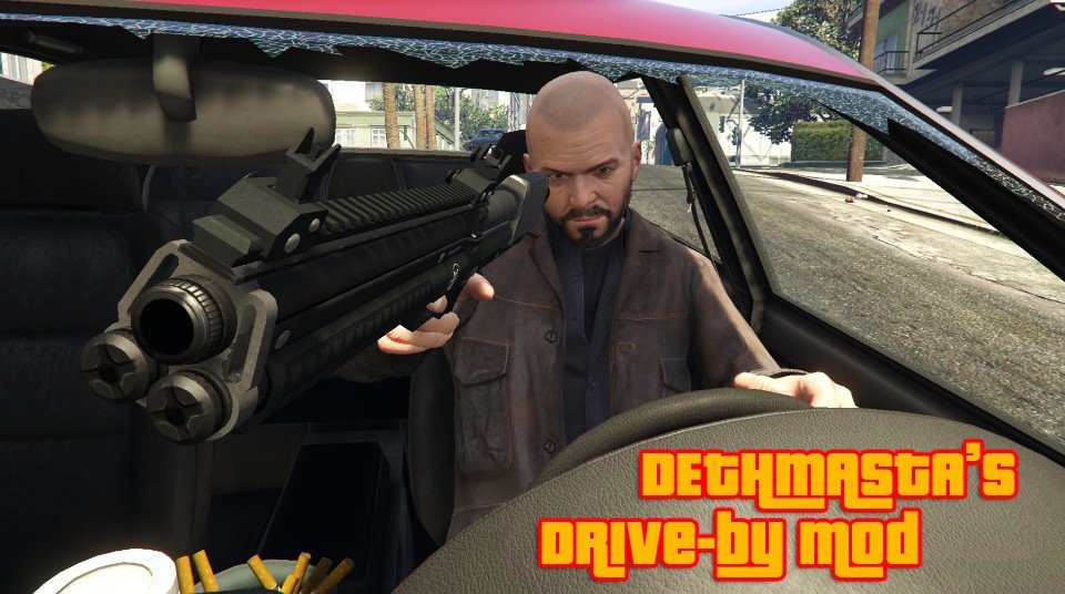DethMasta's Drive-by Mod v1.0 скачать для GTA 5 — GTA.com.ua