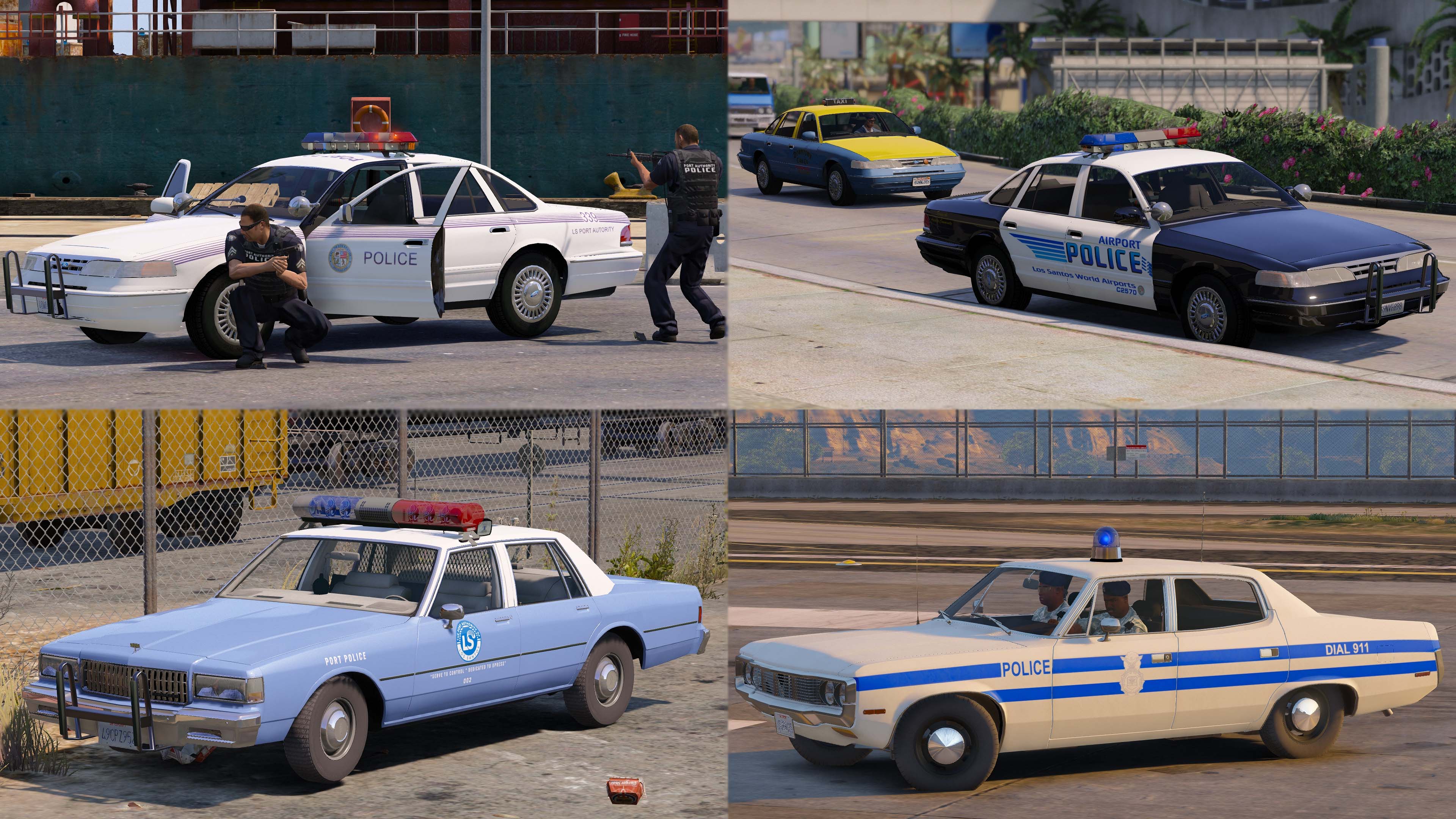 Lore-Friendly Retro Emergency Vehicles Pack v1.3.0 скачать для GTA 5