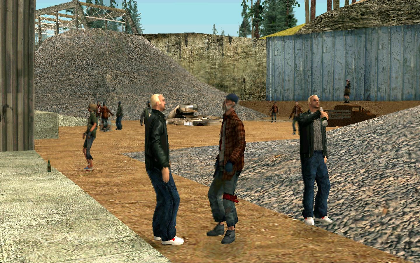 Вечеринка бомжей скачать для GTA: San Andreas