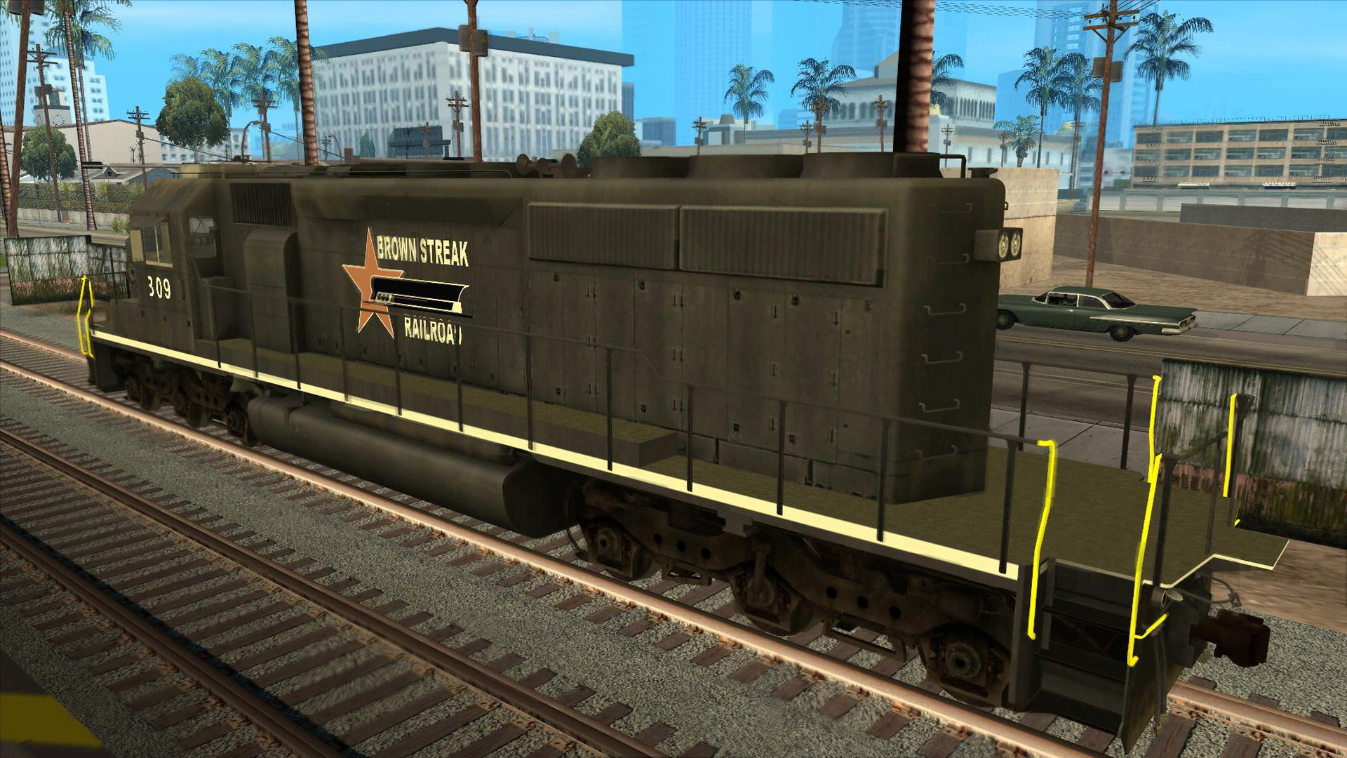EMD SD40-2 Freight "Brown Streak Railroad" .