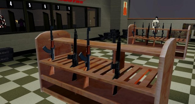 3D модели оружия в ammu-nation	 