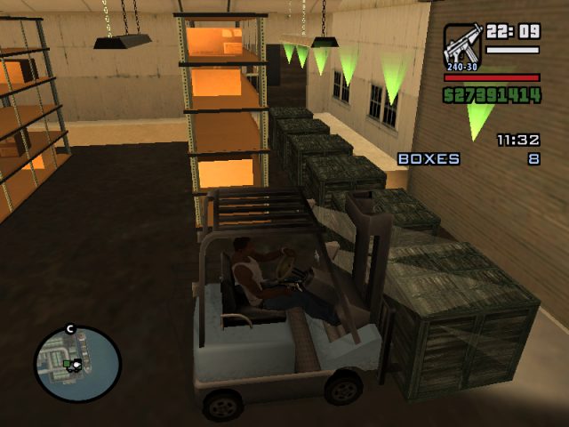 Погрузчик ящиков